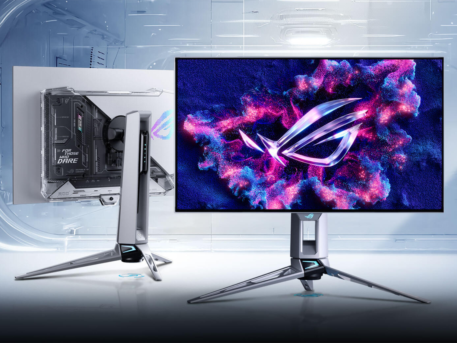 إطلاق جهاز الألعاب الجديد: شاشات Asus ROG Swift OLED PG27AQWP-W بتردد 720 هرتز