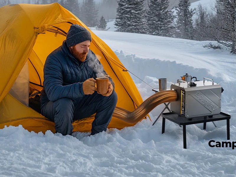 صورة توضح بوغرڤ تطرح سخان الديزل المحمول بقوة 5 كيلو وات ونظام تحكم ذكي | موقع تقني لايف
